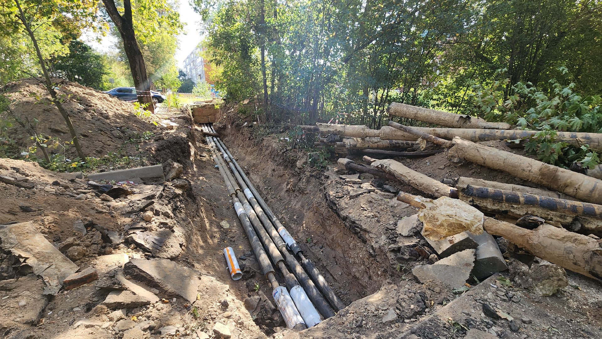 пушкино, ремонт тепловых сетей, кудринка, начало отопительного сезона, тепловая камера, тепловой контур,