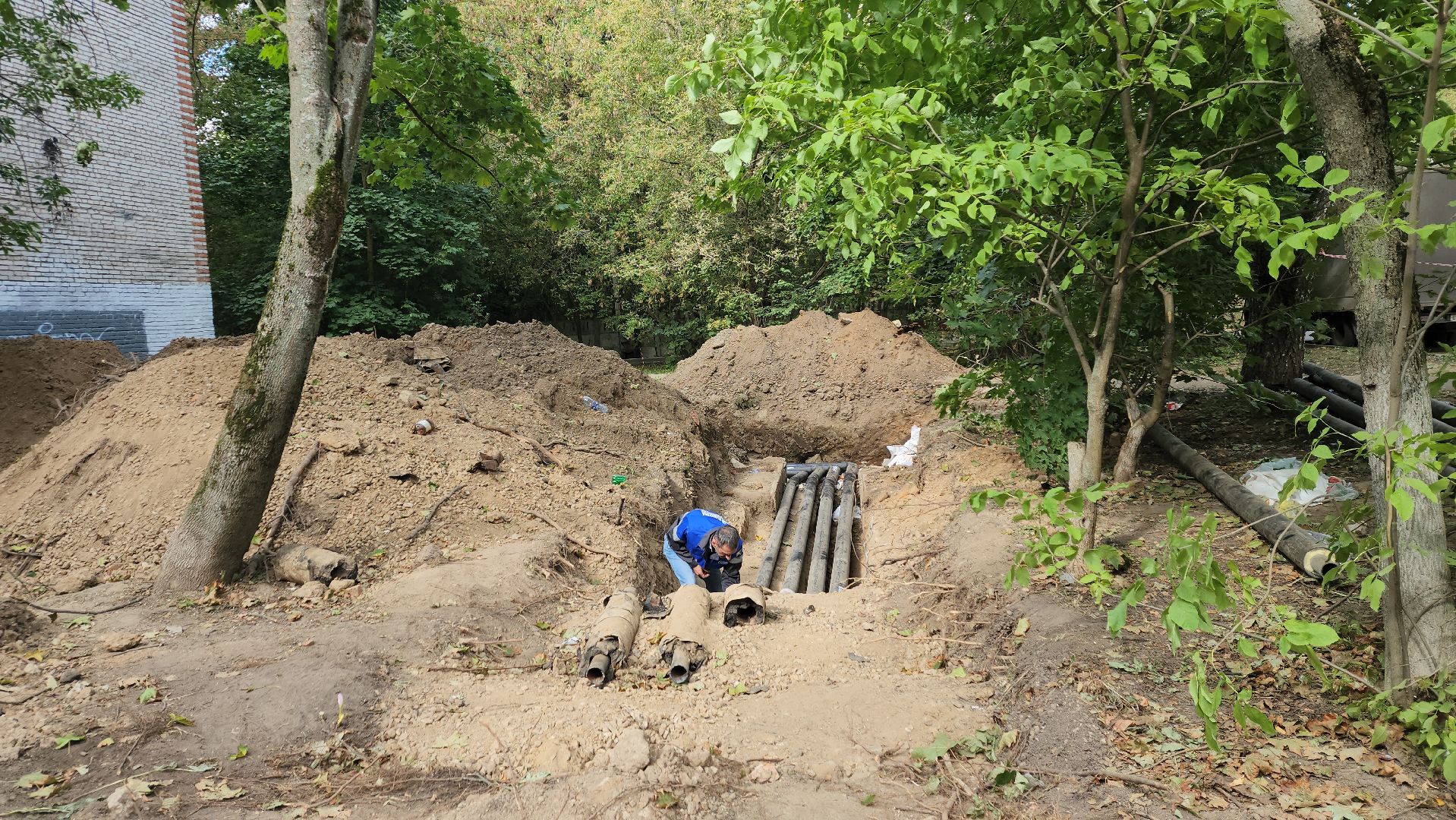 пушкино, ремонт тепловых сетей, кудринка, начало отопительного сезона, тепловая камера, тепловой контур,