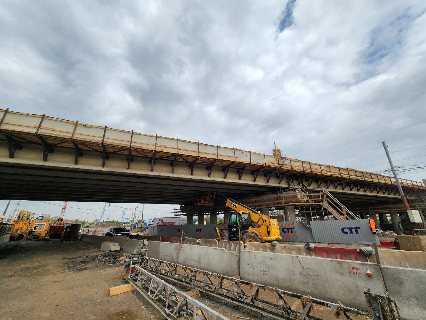 реконструкция каширского шоссе, развязка каширского и володарского шоссе, строительство новых съездов, каширское шоссе, ленинский округ, строительство дорог,