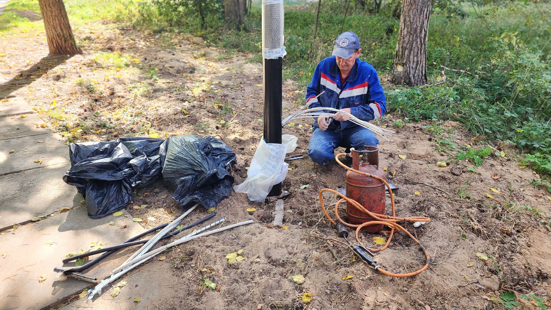 светлый город, освещение, протвино, улица дружбы, опоры освещения,
