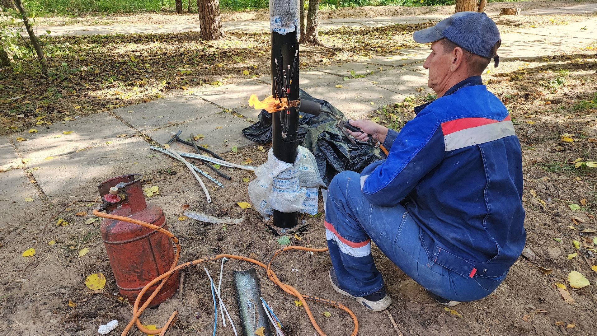 светлый город, освещение, протвино, улица дружбы, опоры освещения,