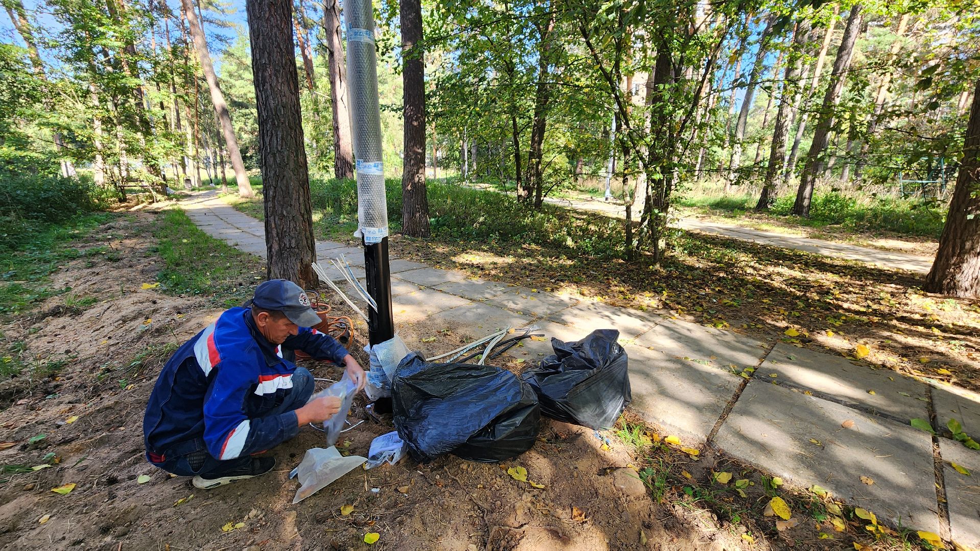 светлый город, освещение, протвино, улица дружбы, опоры освещения,
