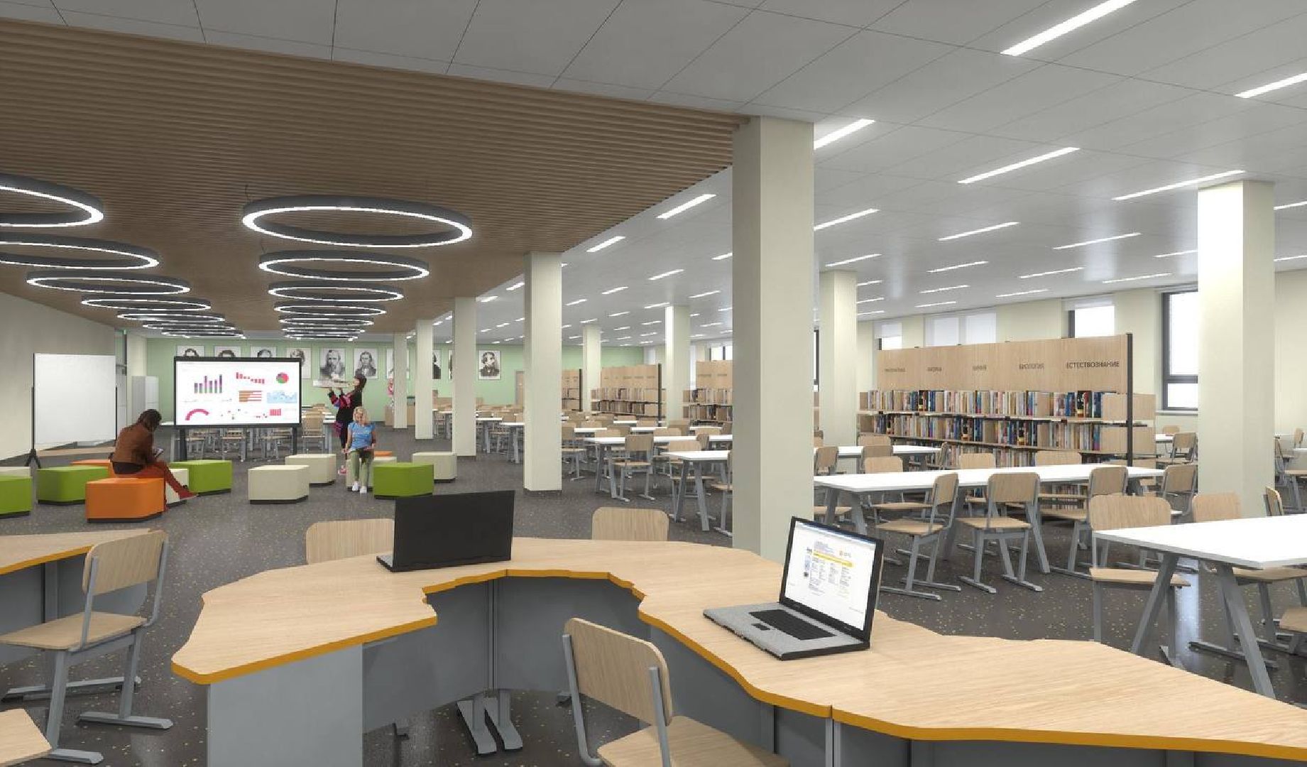 Реутов, строительство, образование, школы, IT-уклон, здание, внутренняя отделка,