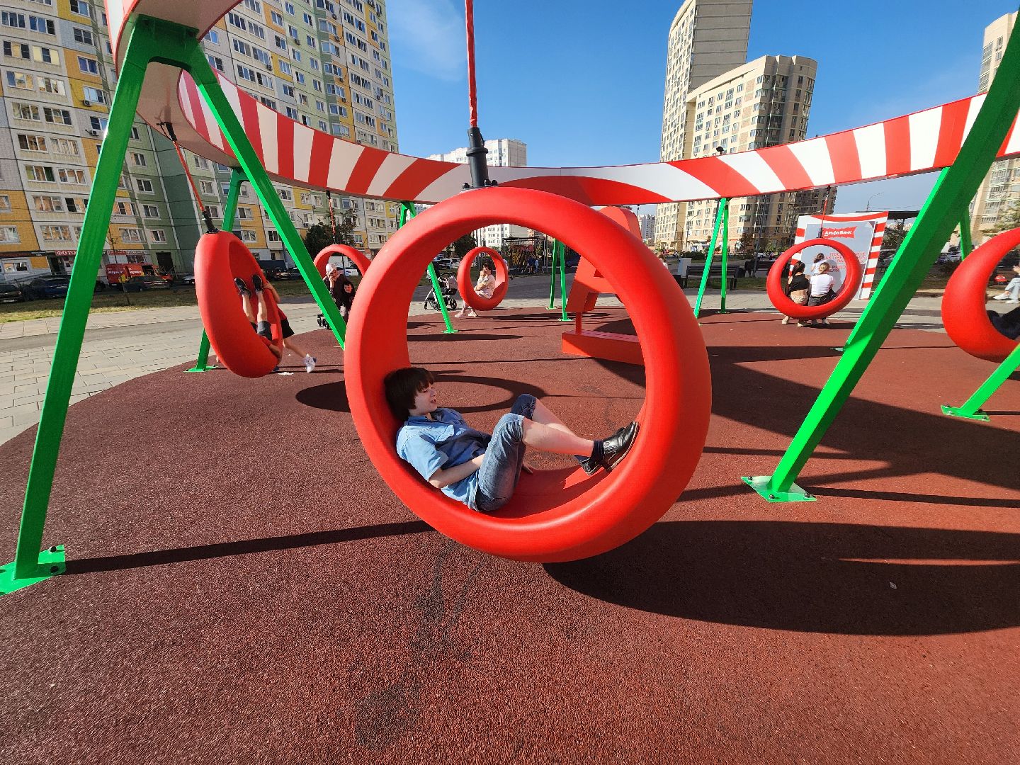 качели, подвесные конструкции, гамак, центрифуга, долгопрудный, дети,