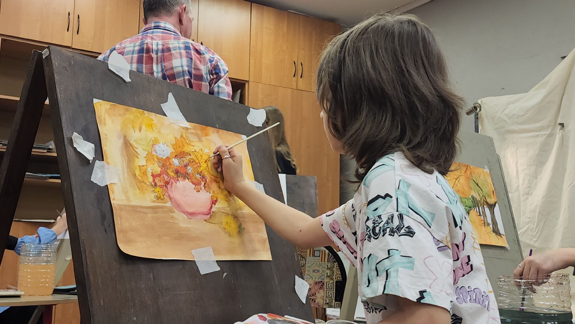 Живопись, Акварель, Лобня, рисование,Осень,