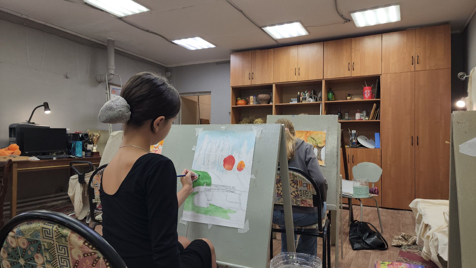 Живопись, Акварель, Лобня, рисование,Осень,