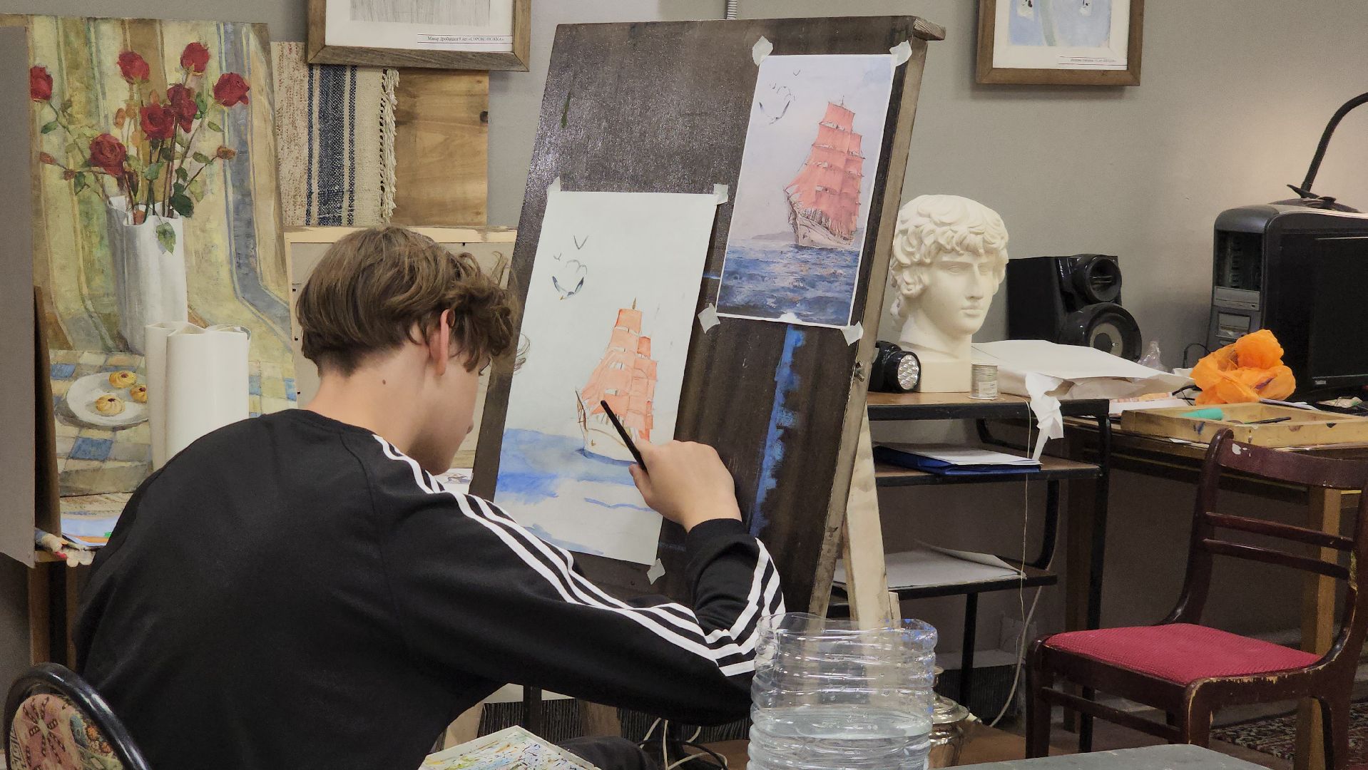 Живопись, Акварель, Лобня, рисование,Осень,