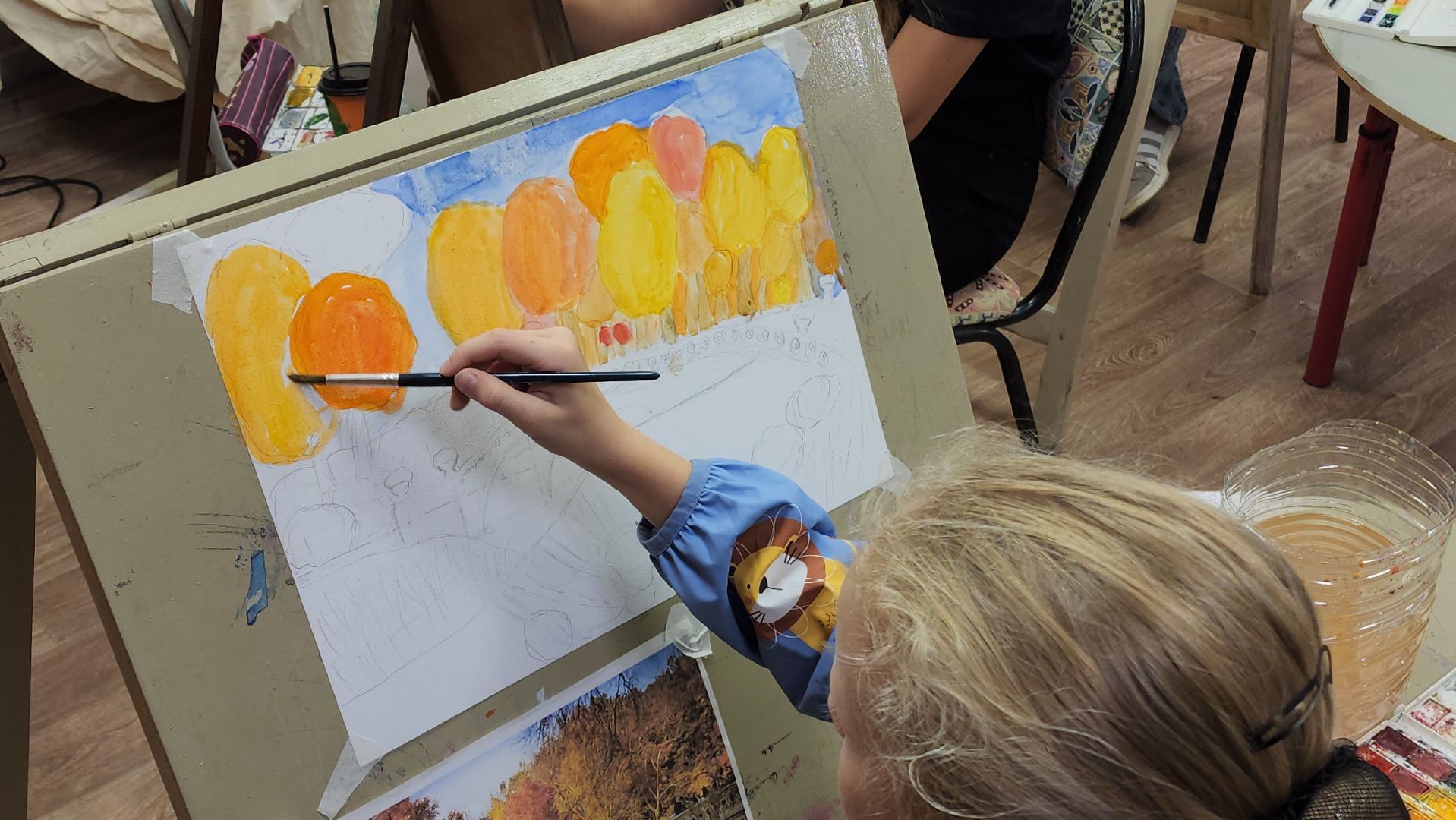 Живопись, Акварель, Лобня, рисование,Осень,