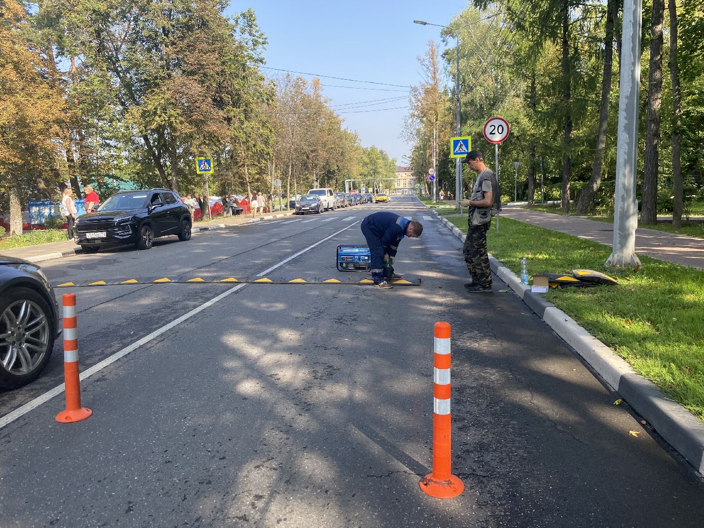 безопасность на дорогах, безопасность детей, светофор у школы, барьерные ограждения, ИДН на дороге,