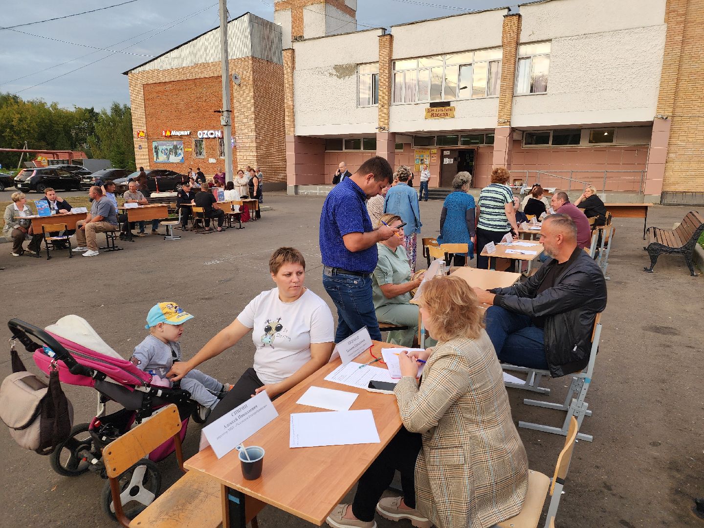 Чехов, поселок Васькино, выездная администрация, встреча с жителями, обращения жителей, Елена Валяева, многодетная мама, жильё, земельные участки, освещение, пешеходный переход, электроснабжение, контейнерная площадка,