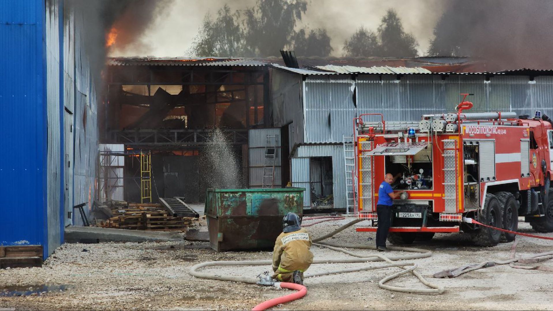 пожар, Шатура, МЧС,
