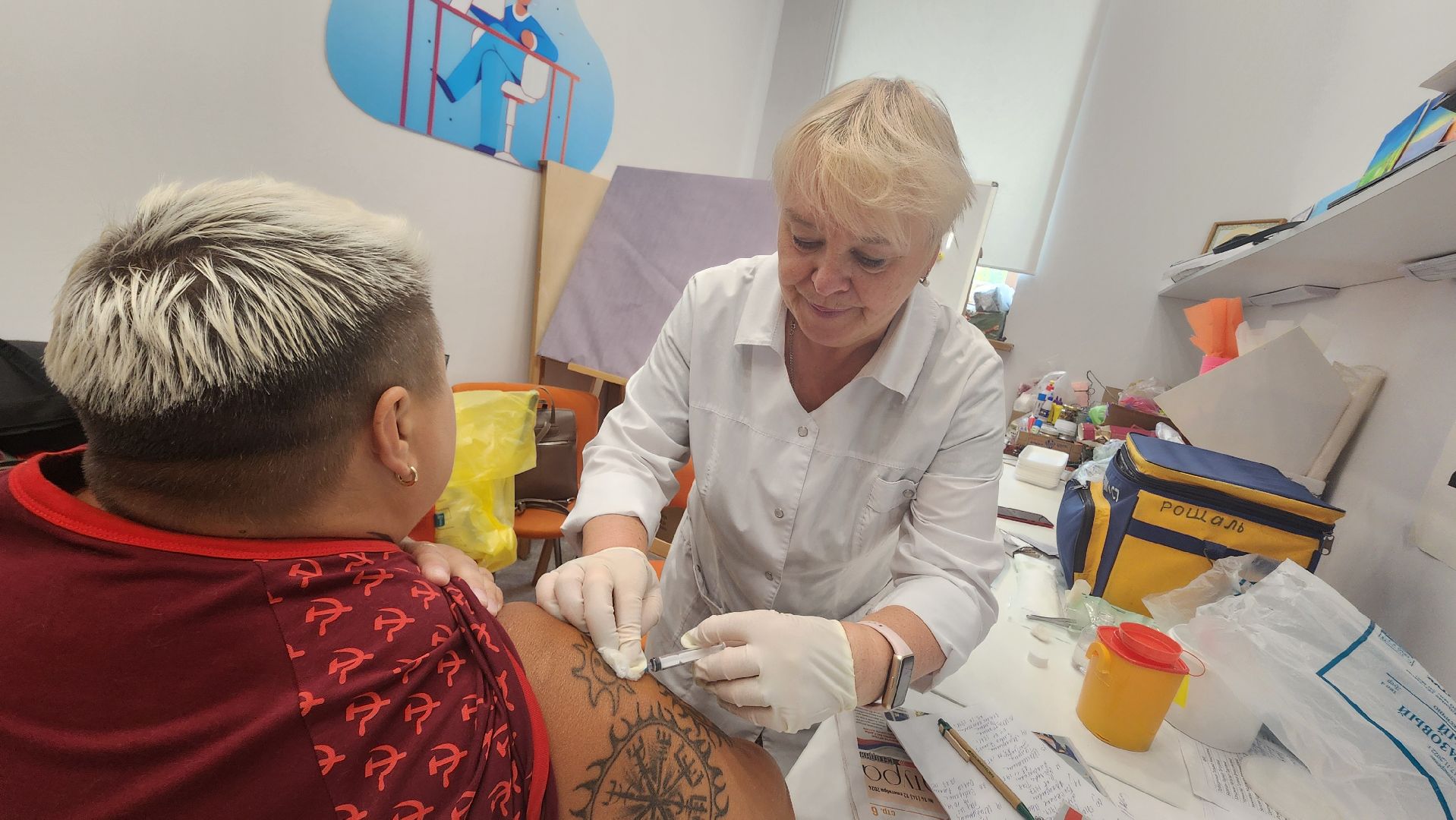 вакцина от гриппа, выездная бригада, вакцинация, Рошаль, городской округ Шатура,