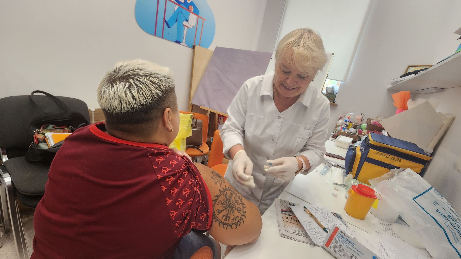 вакцина от гриппа, выездная бригада, вакцинация, Рошаль, городской округ Шатура,