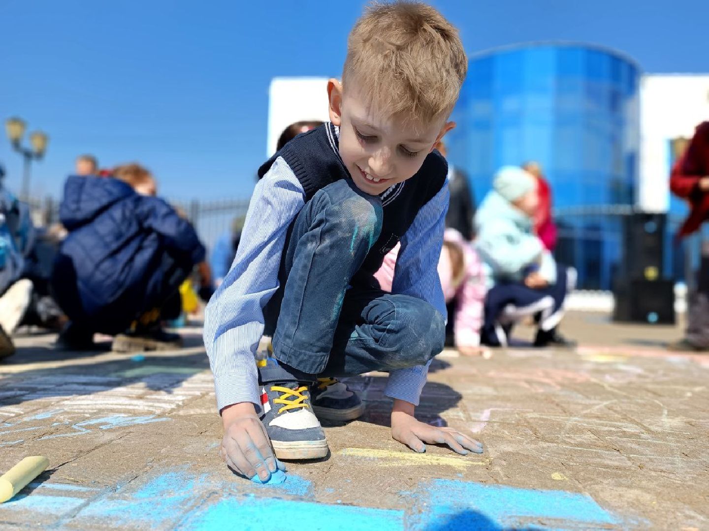 Можайск, Можайский го, День космонавтики, Юрий Гагагрин, Поехали, акция, большая раскраска