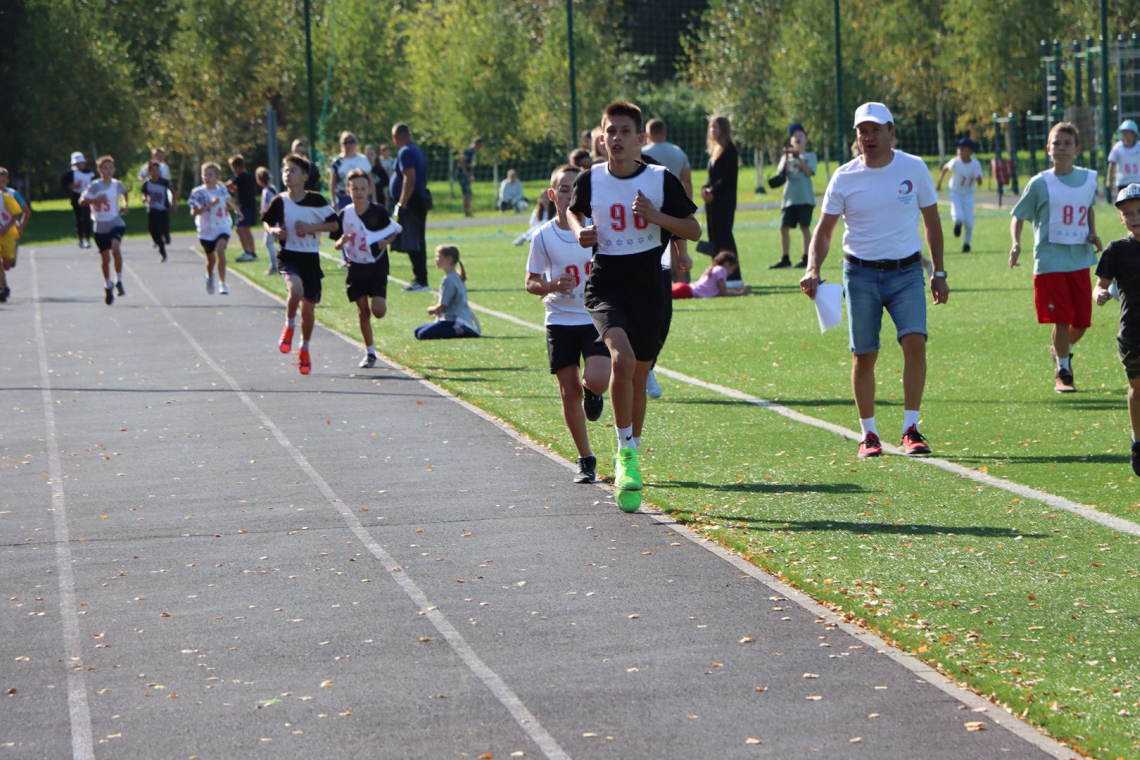 лотошино, лотошинский стадион, спорт, кросс, бег, дети,