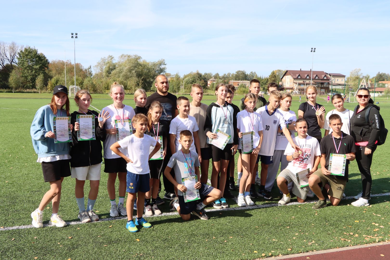 лотошино, лотошинский стадион, спорт, кросс, бег, дети,