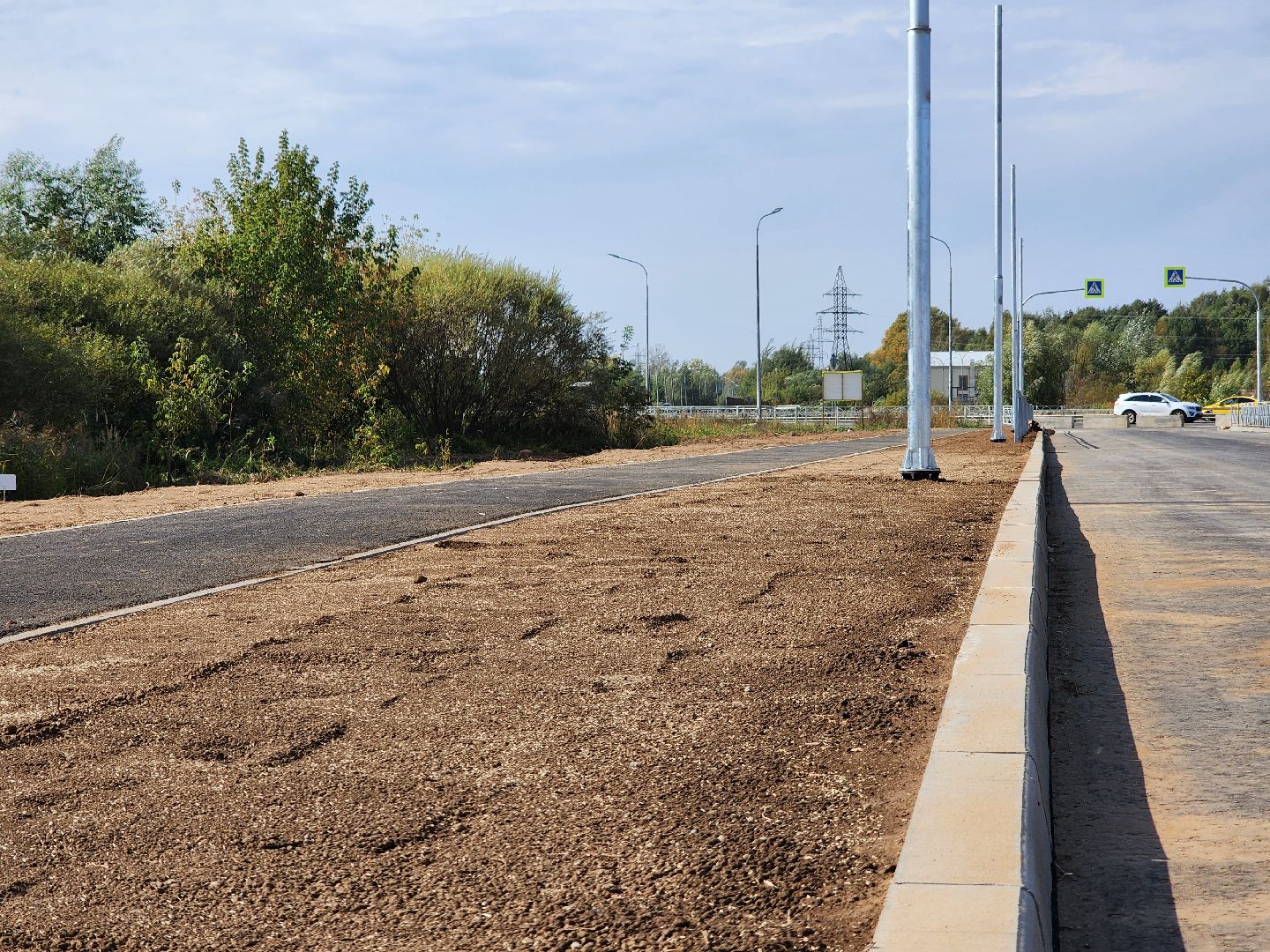 Дубна, Строительство дороги, оэз дубна,