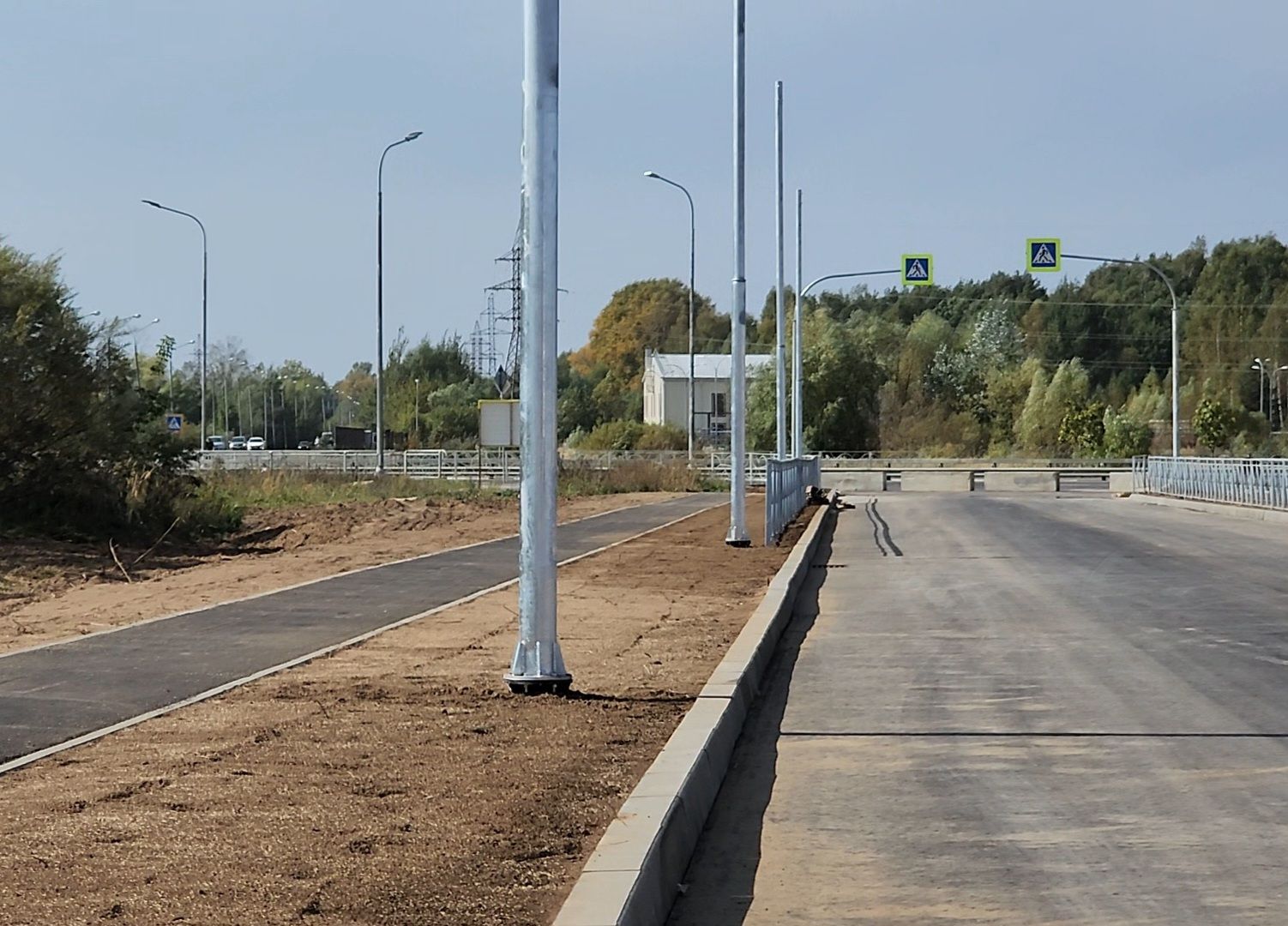 Дубна, Строительство дороги, оэз дубна,