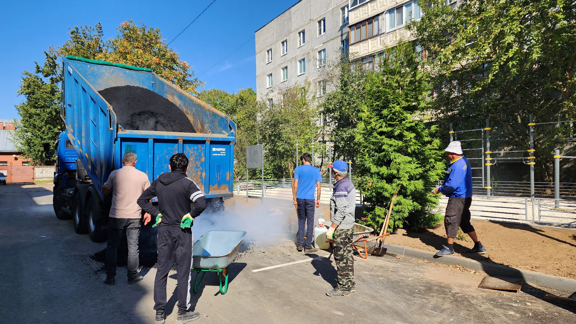 Бронницы, Строительство спортивной площадки, Новая площадка для воркаута, Строительство площадки в поселке Горка,