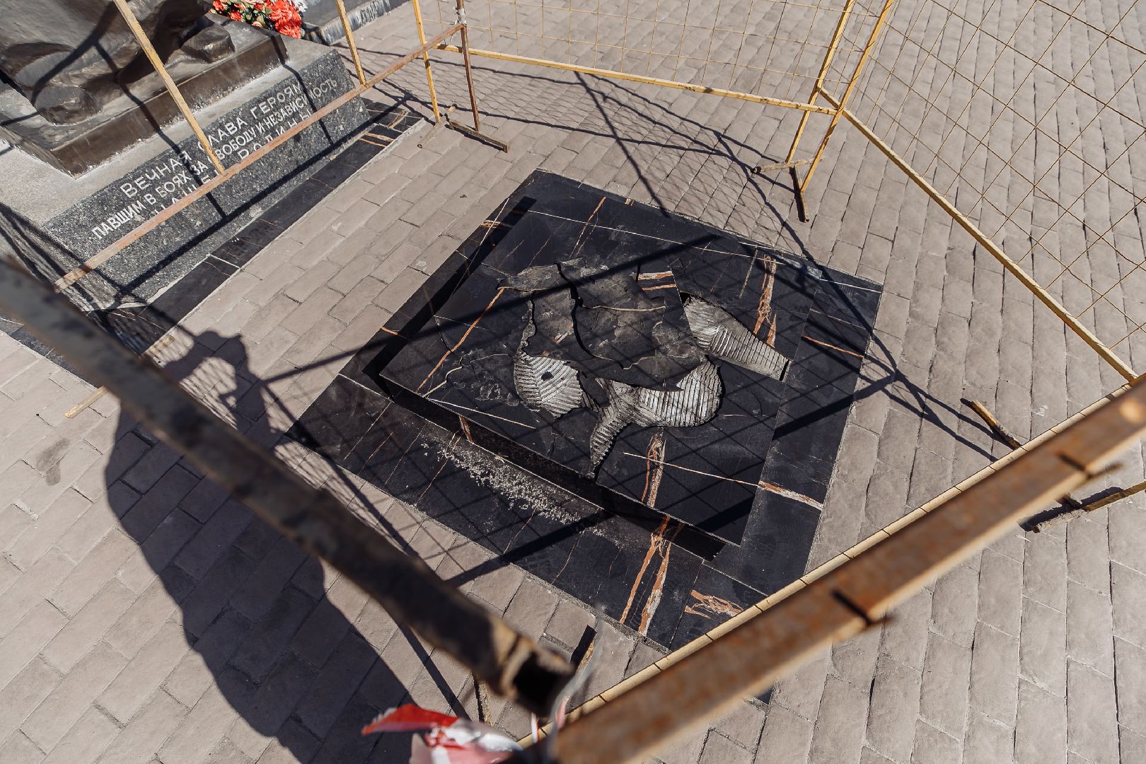 День Победы, Вечный огонь, Куровское, Орехово-Зуево, ремонт