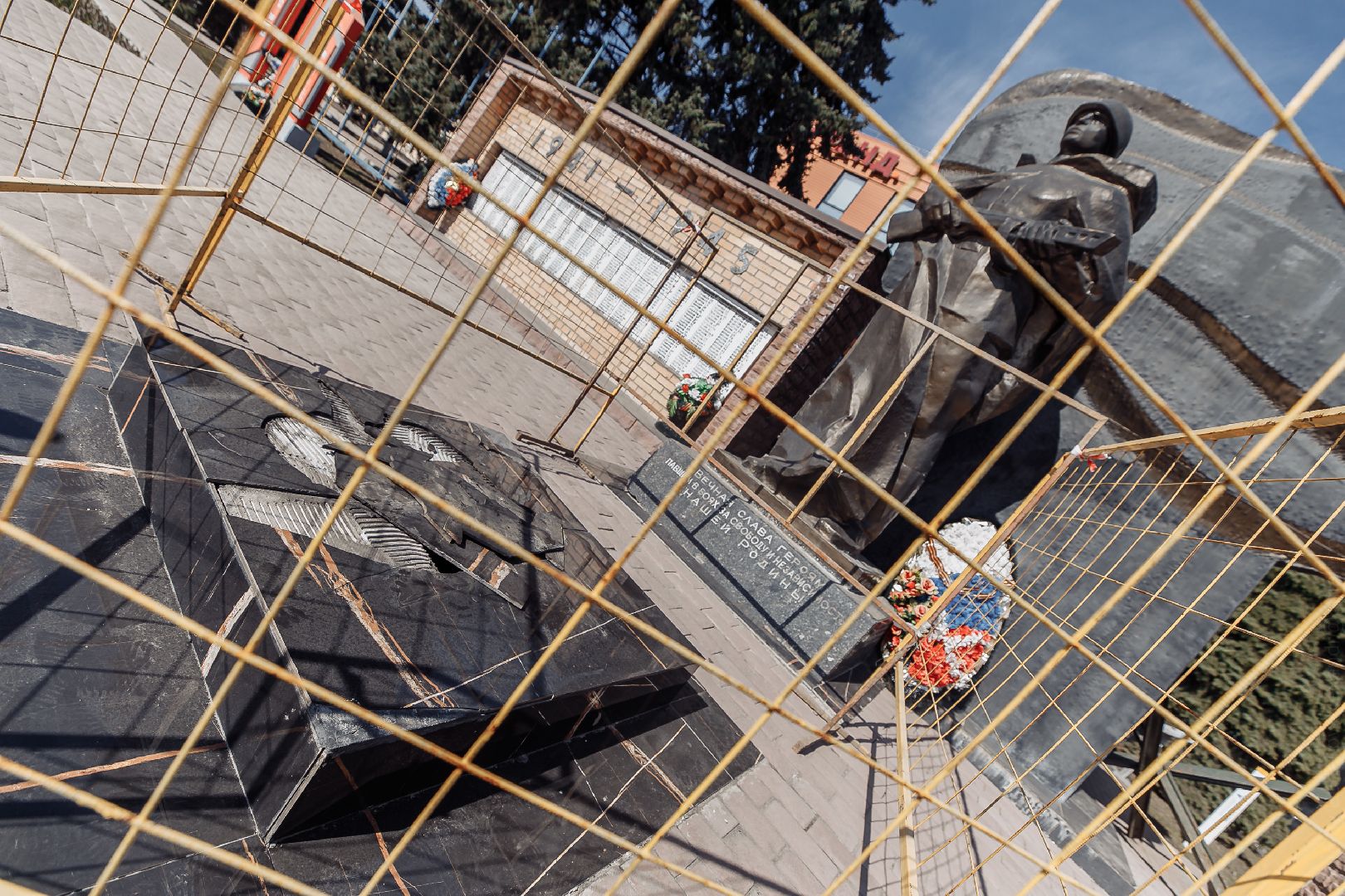 День Победы, Вечный огонь, Куровское, Орехово-Зуево, ремонт