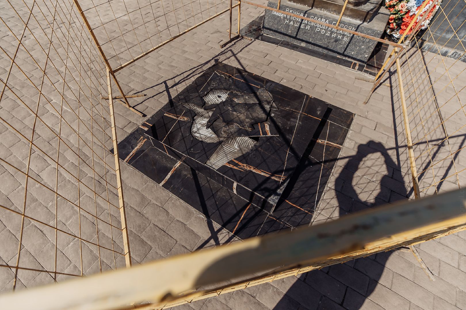 День Победы, Вечный огонь, Куровское, Орехово-Зуево, ремонт