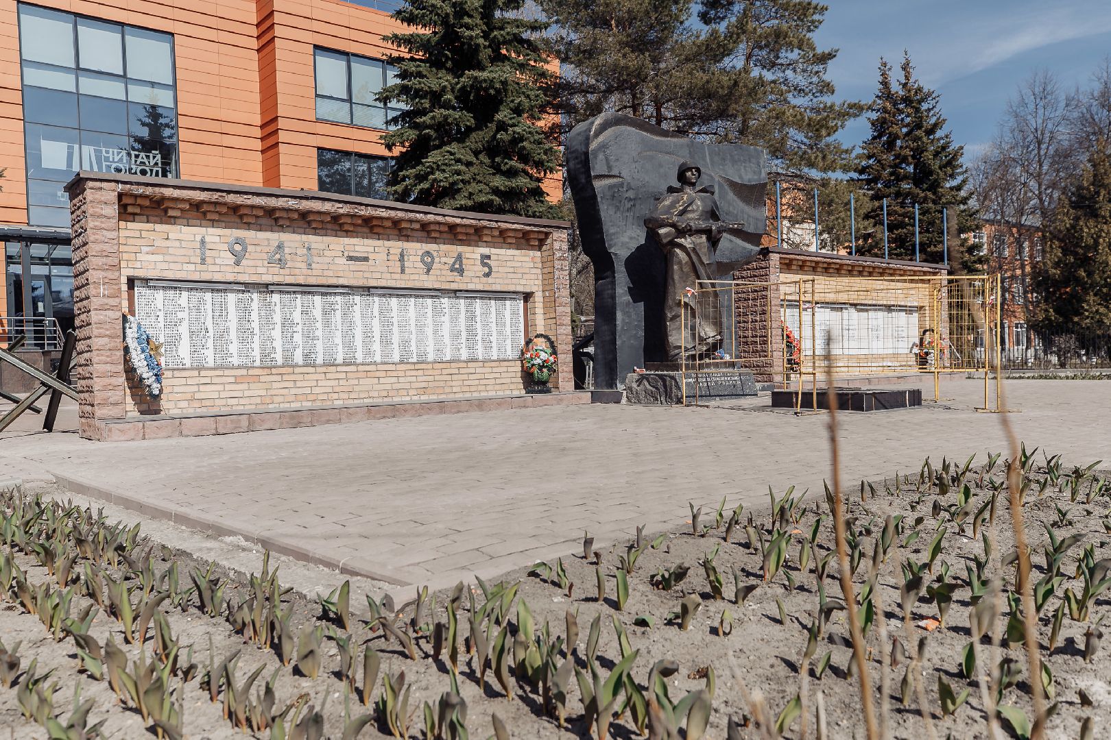 День Победы, Вечный огонь, Куровское, Орехово-Зуево, ремонт