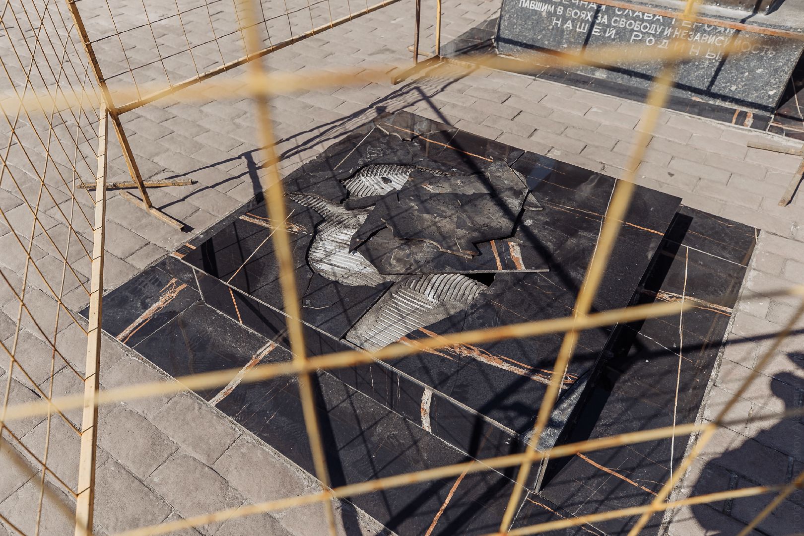 День Победы, Вечный огонь, Куровское, Орехово-Зуево, ремонт