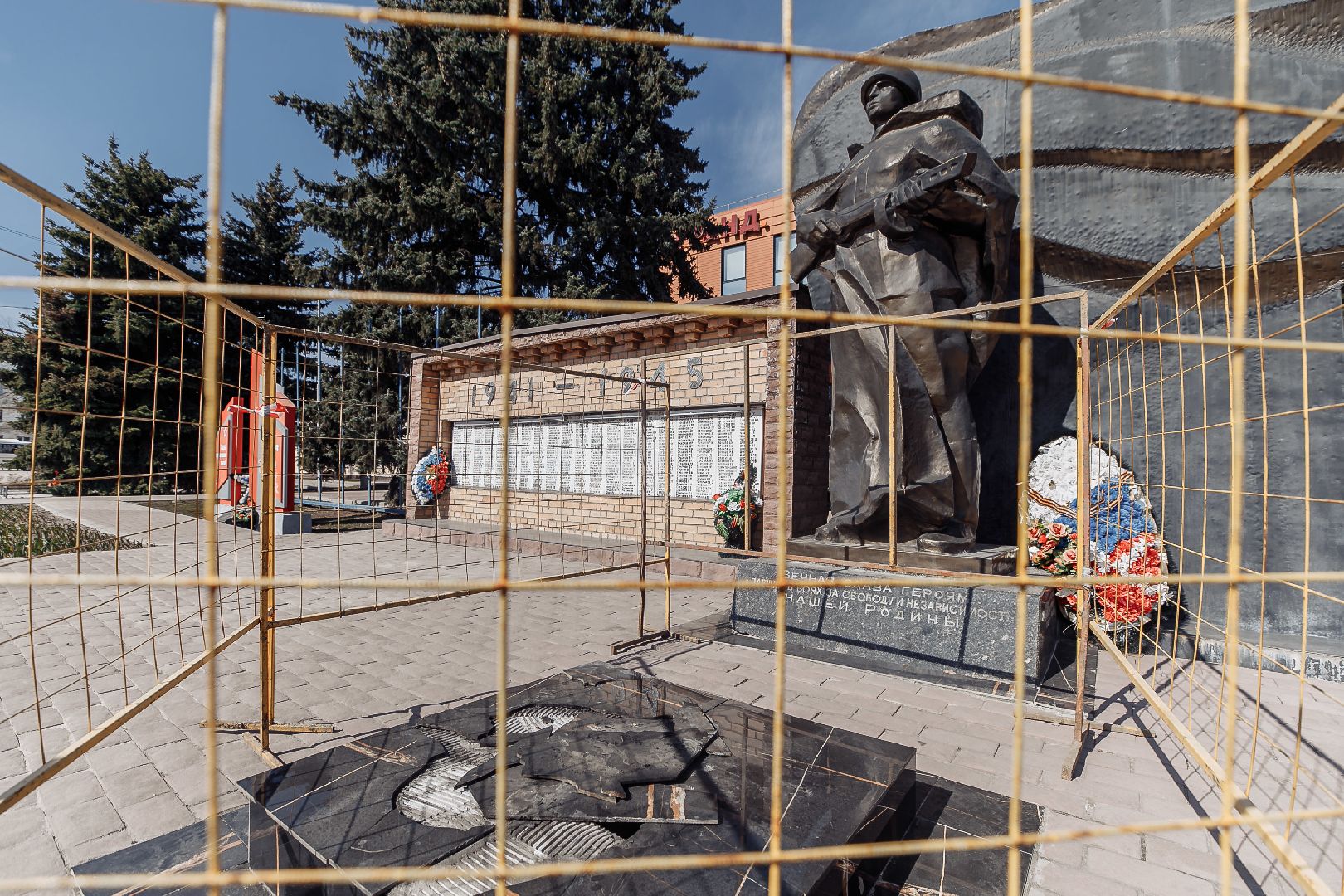 День Победы, Вечный огонь, Куровское, Орехово-Зуево, ремонт