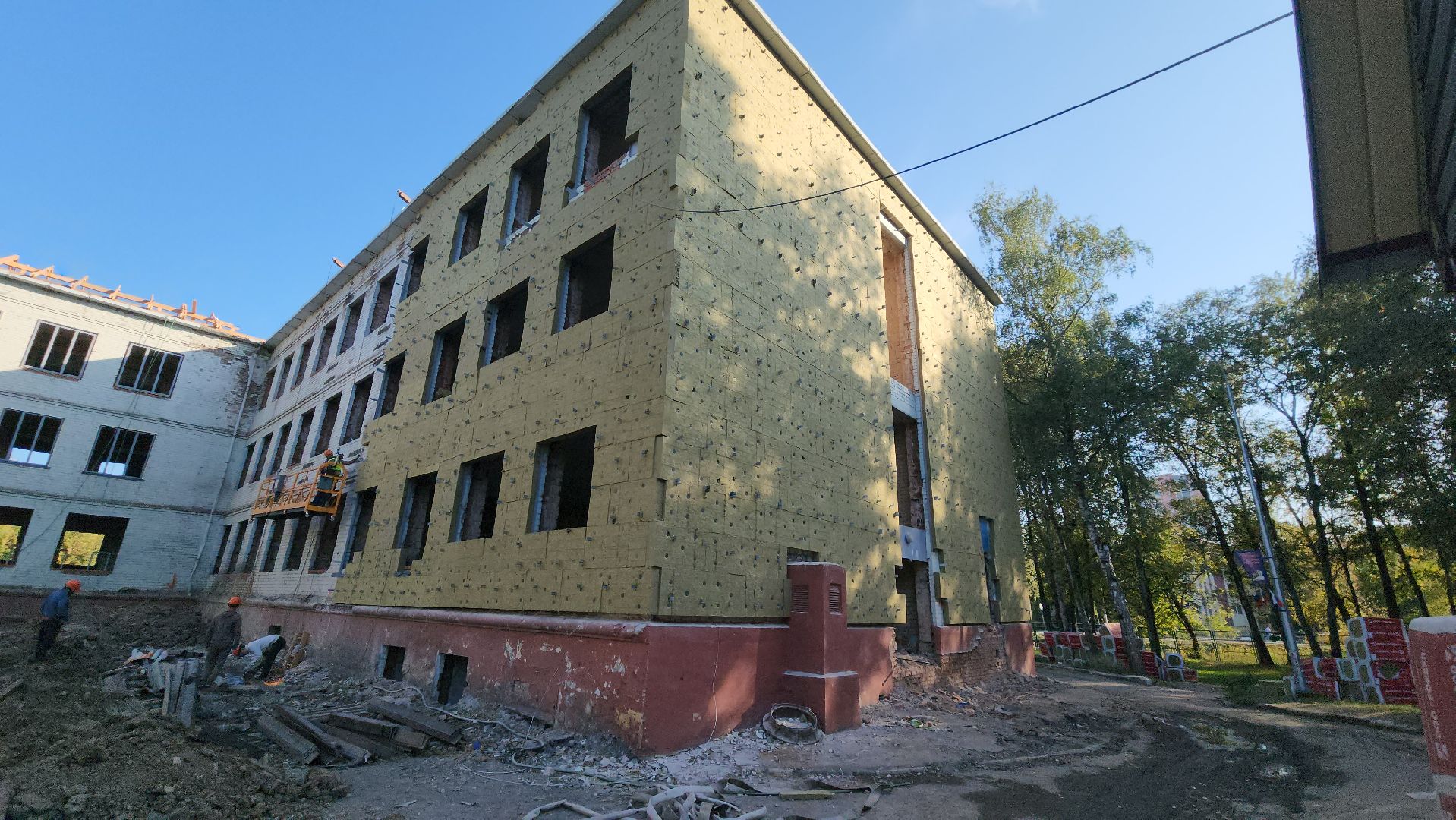 Школа, Реконструкция, Лобня,