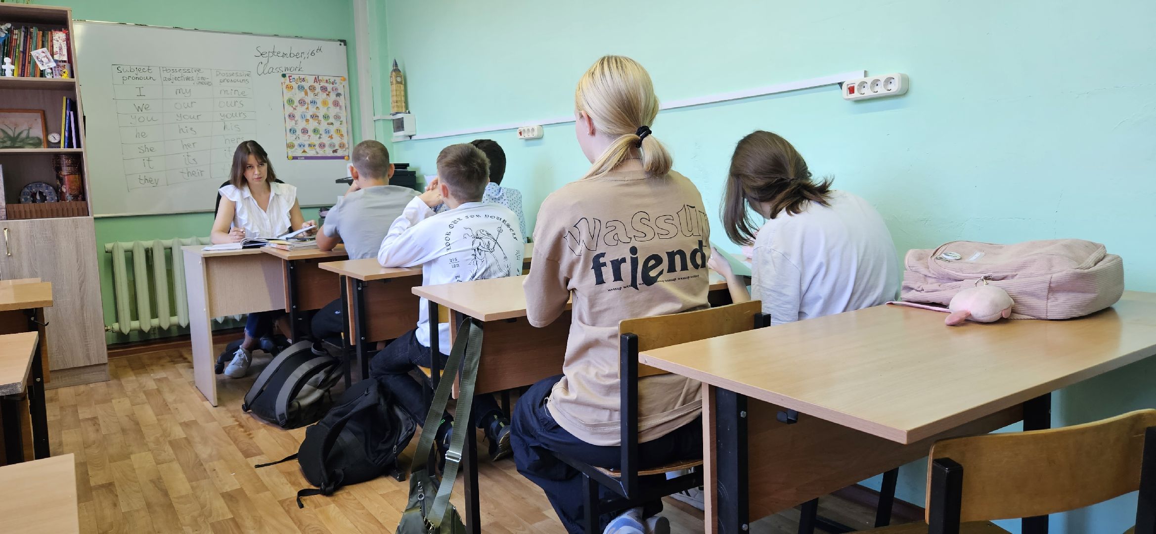 школа, ремонт класса, английский язык,