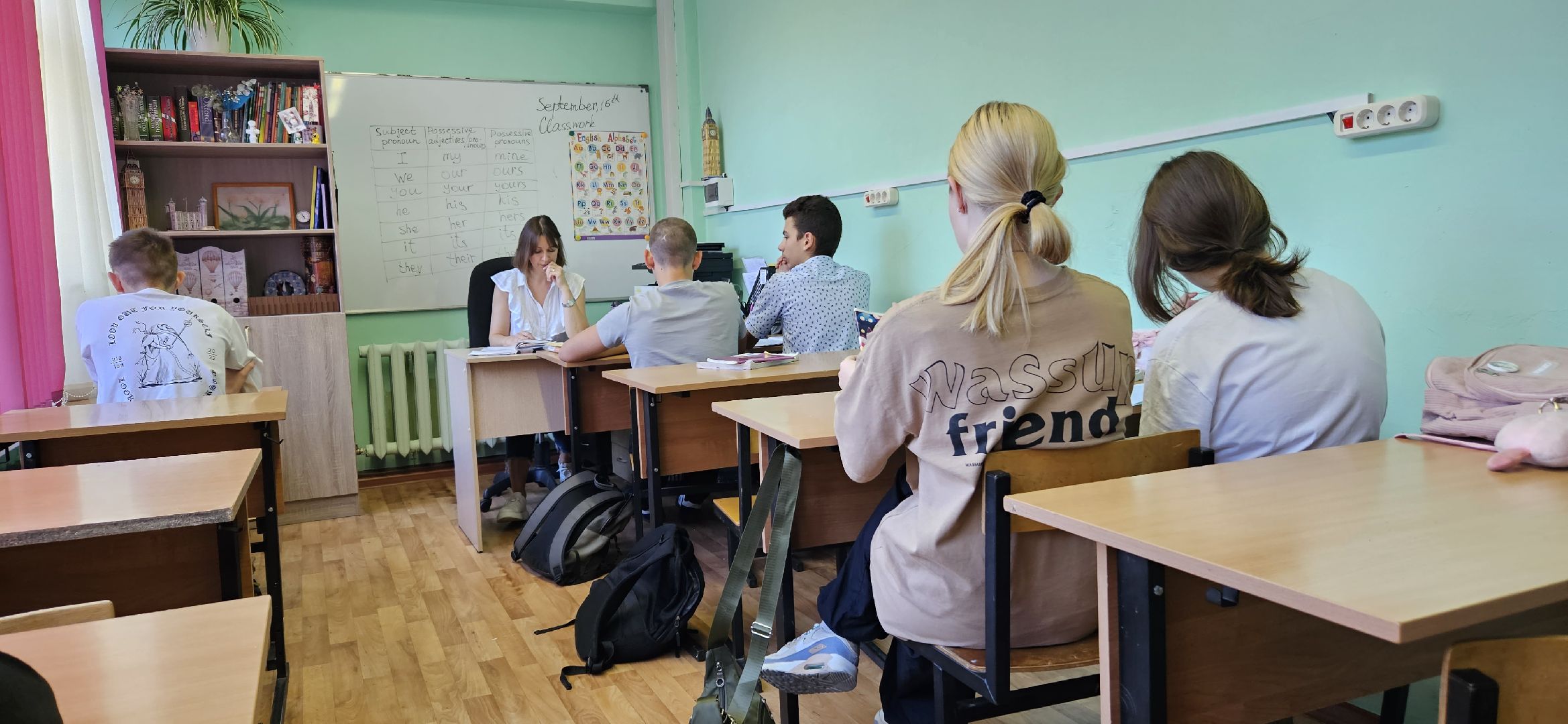 школа, ремонт класса, английский язык,