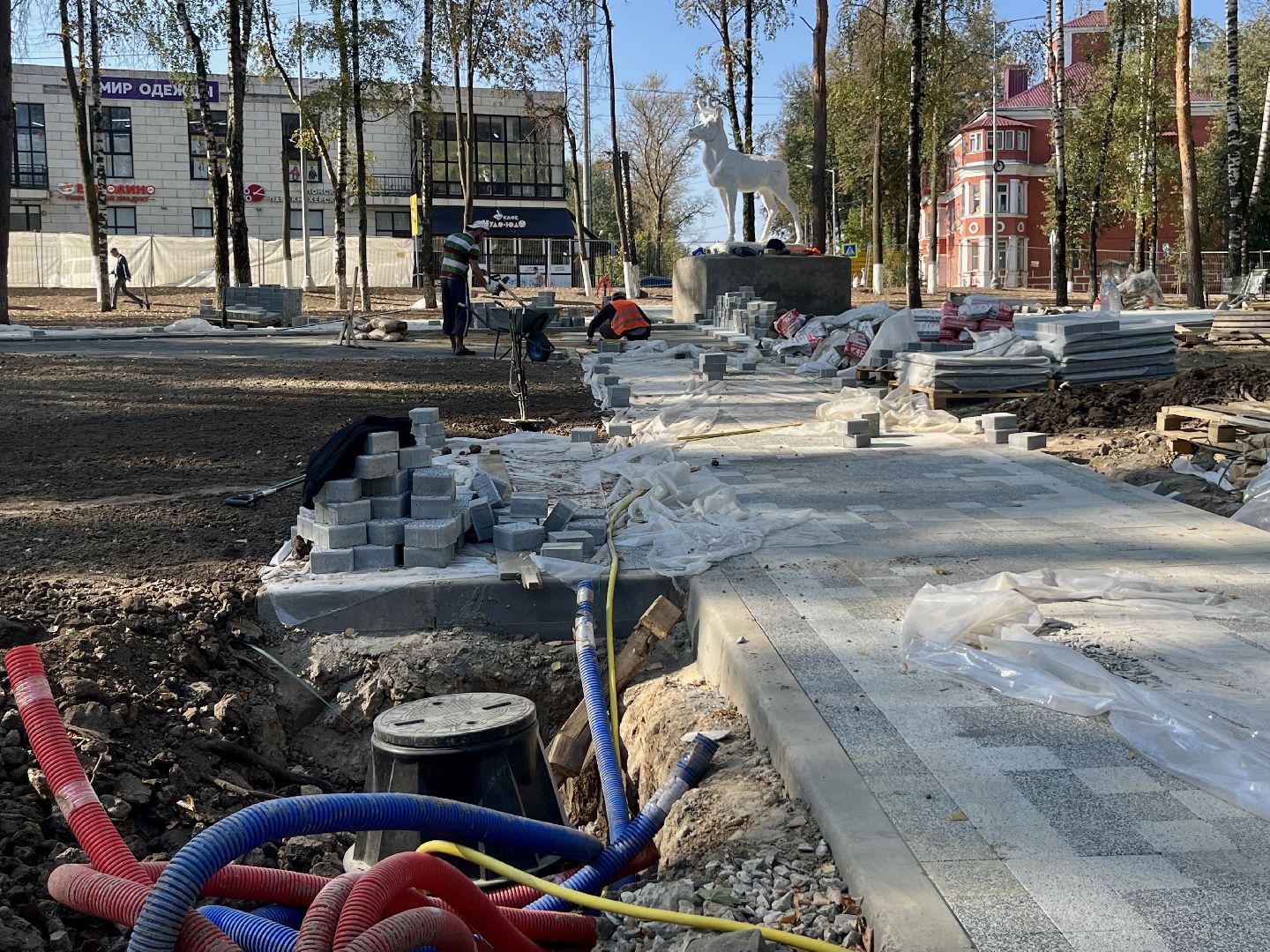 наро-фоминск, наро-фоминский городской округ, Бобруйский сквер, благоустройство 2024,