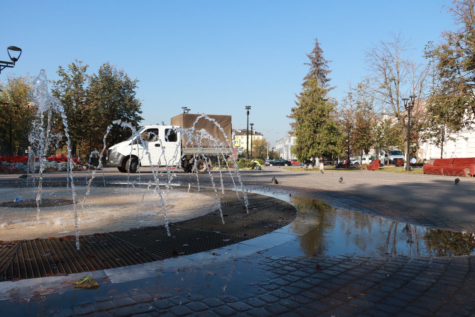 озеленение, цветочные клумбы, скверы,