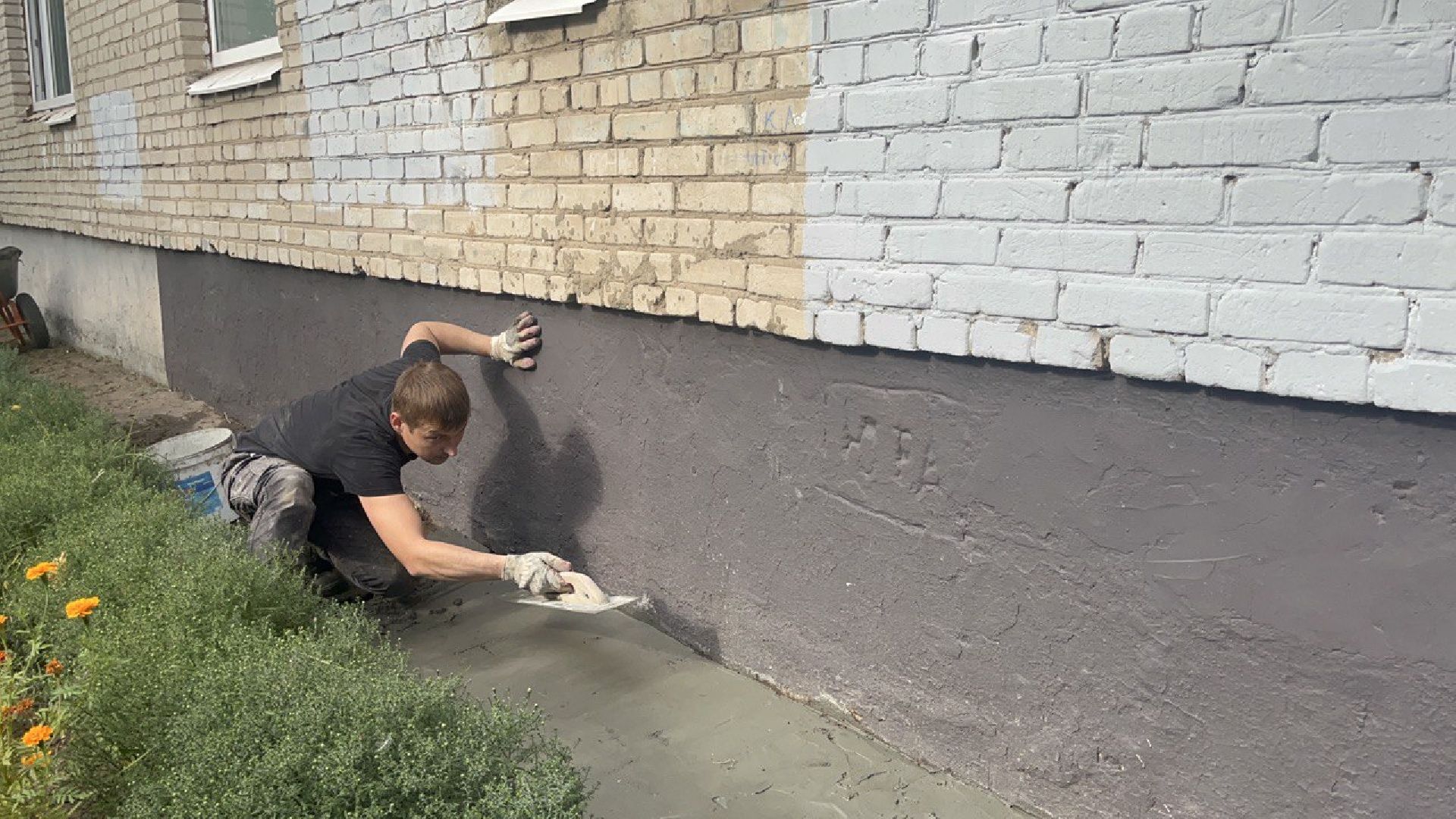 ремонт, штукатурка, благоустройство подъезда,