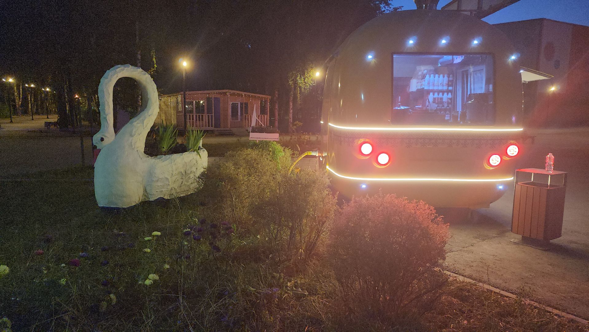 долгопрудный, центральный парк, светодиоды, цветник,клумбы,