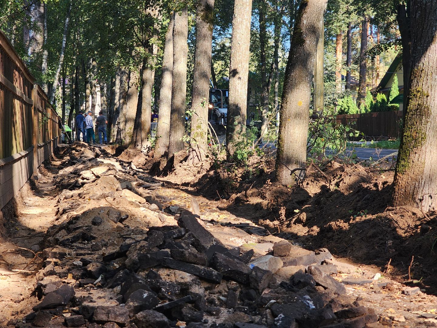 Дубна, Ремонт тротуара, Дорожные работы,