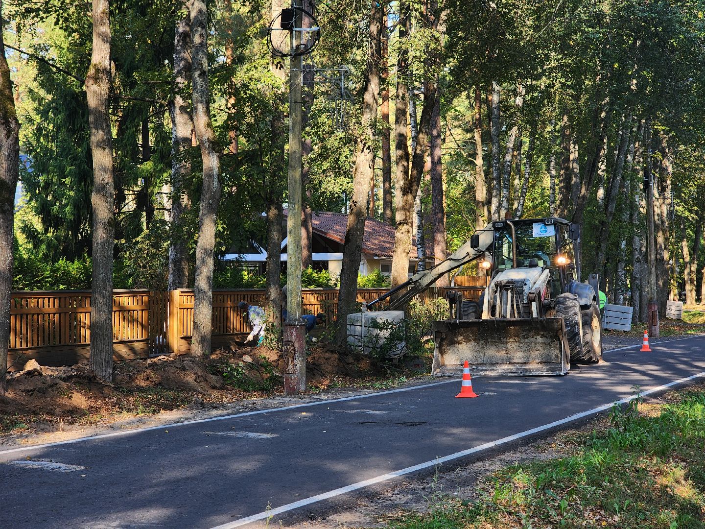 Дубна, Ремонт тротуара, Дорожные работы,
