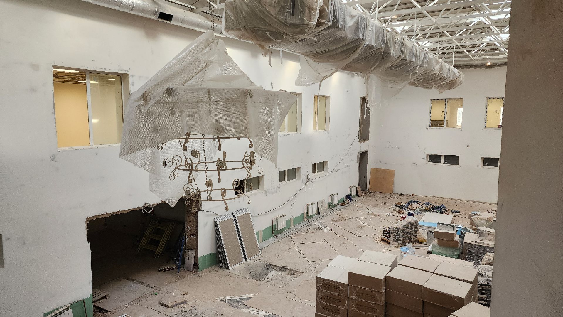 реконструкция, дк протон, протвино, ремонт, дом культуры,