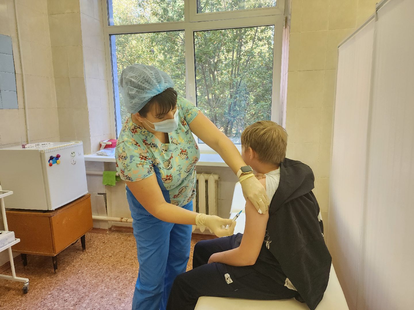 красноармейск, городской округ пушкинский, прививка от гриппа, профилактическая кампания,