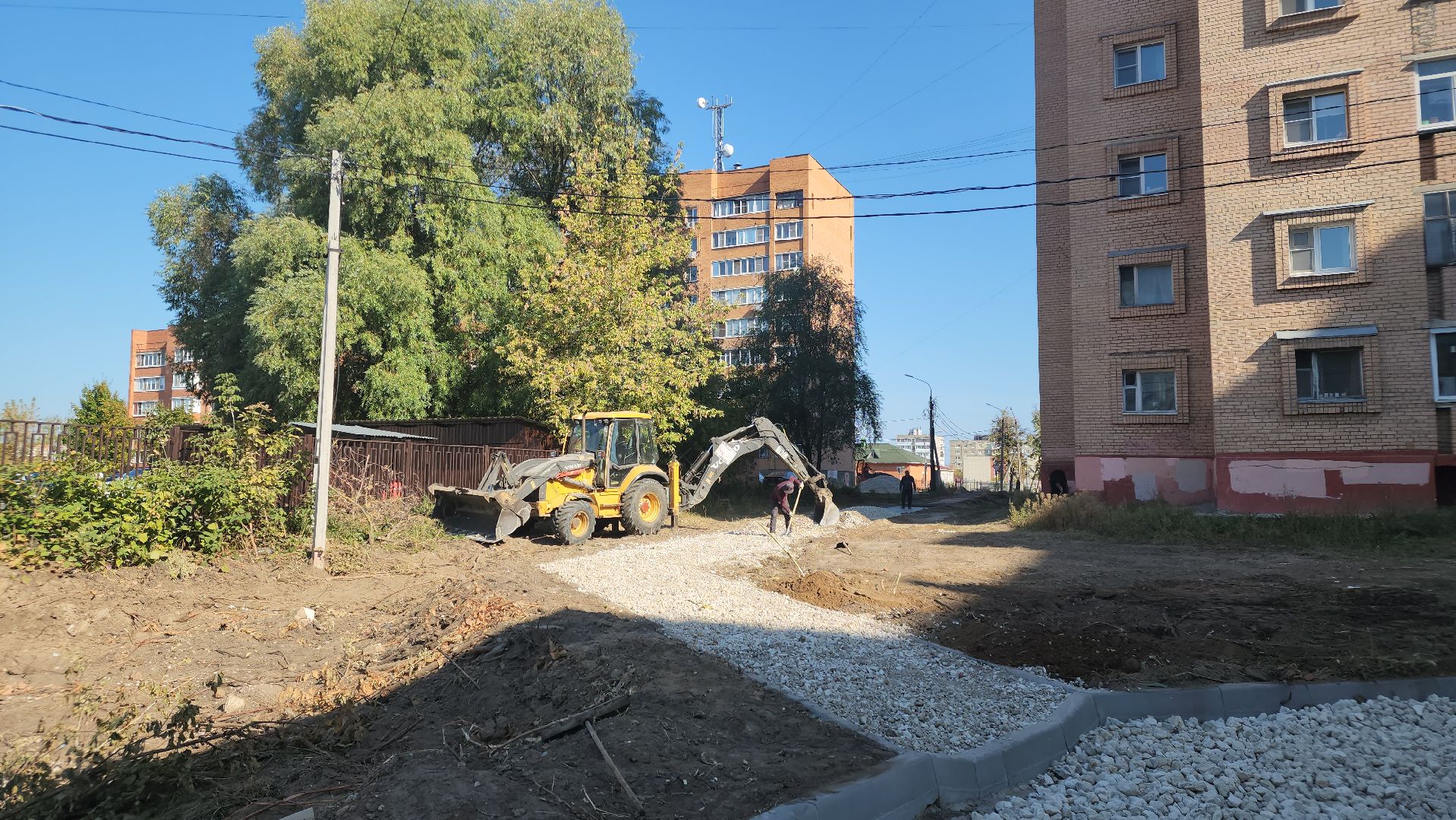 егорьевск, благоуйстройство, двор, парковка, тротуар,