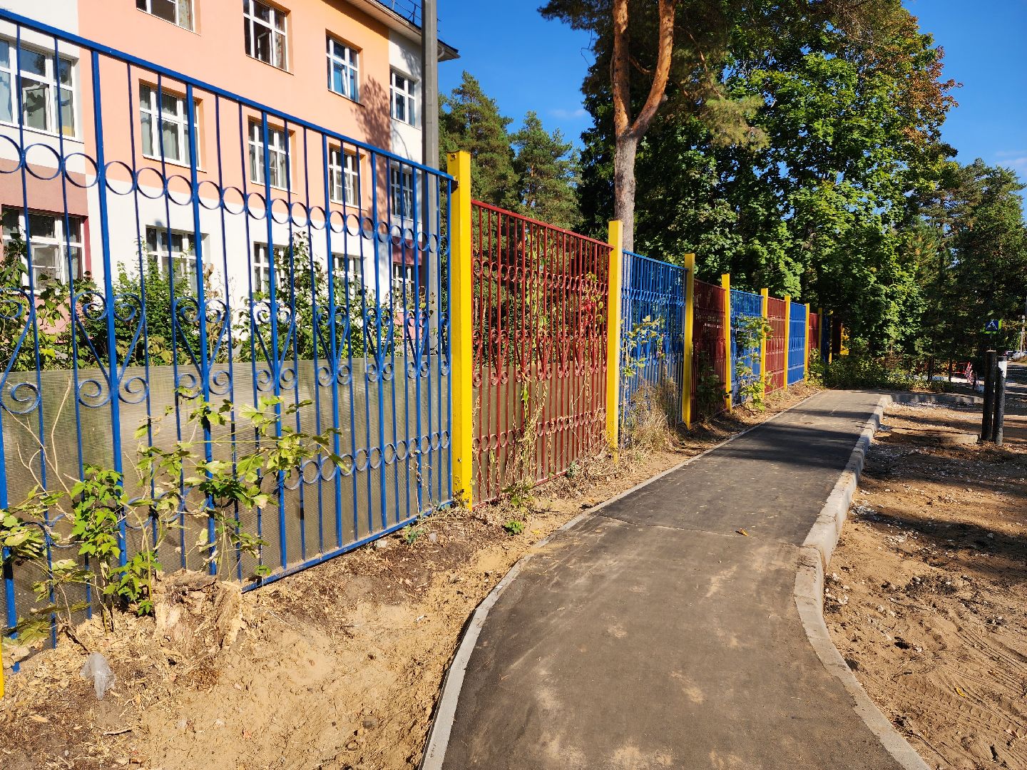 раменское, дороги, пешеходный путь от детского сада к школе,