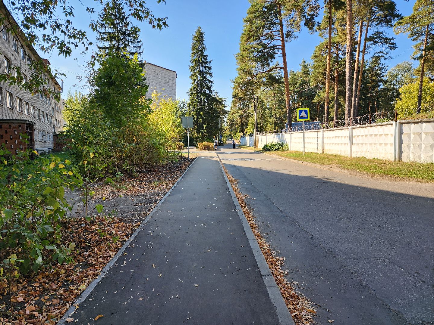 раменское, дороги, пешеходный путь от детского сада к школе,