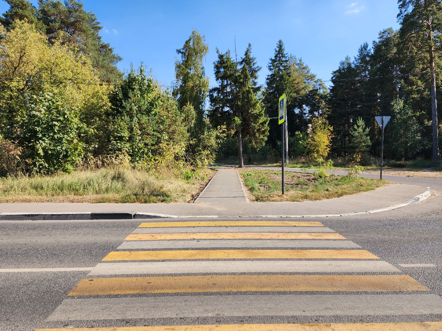 раменское, дороги, пешеходный путь от детского сада к школе,