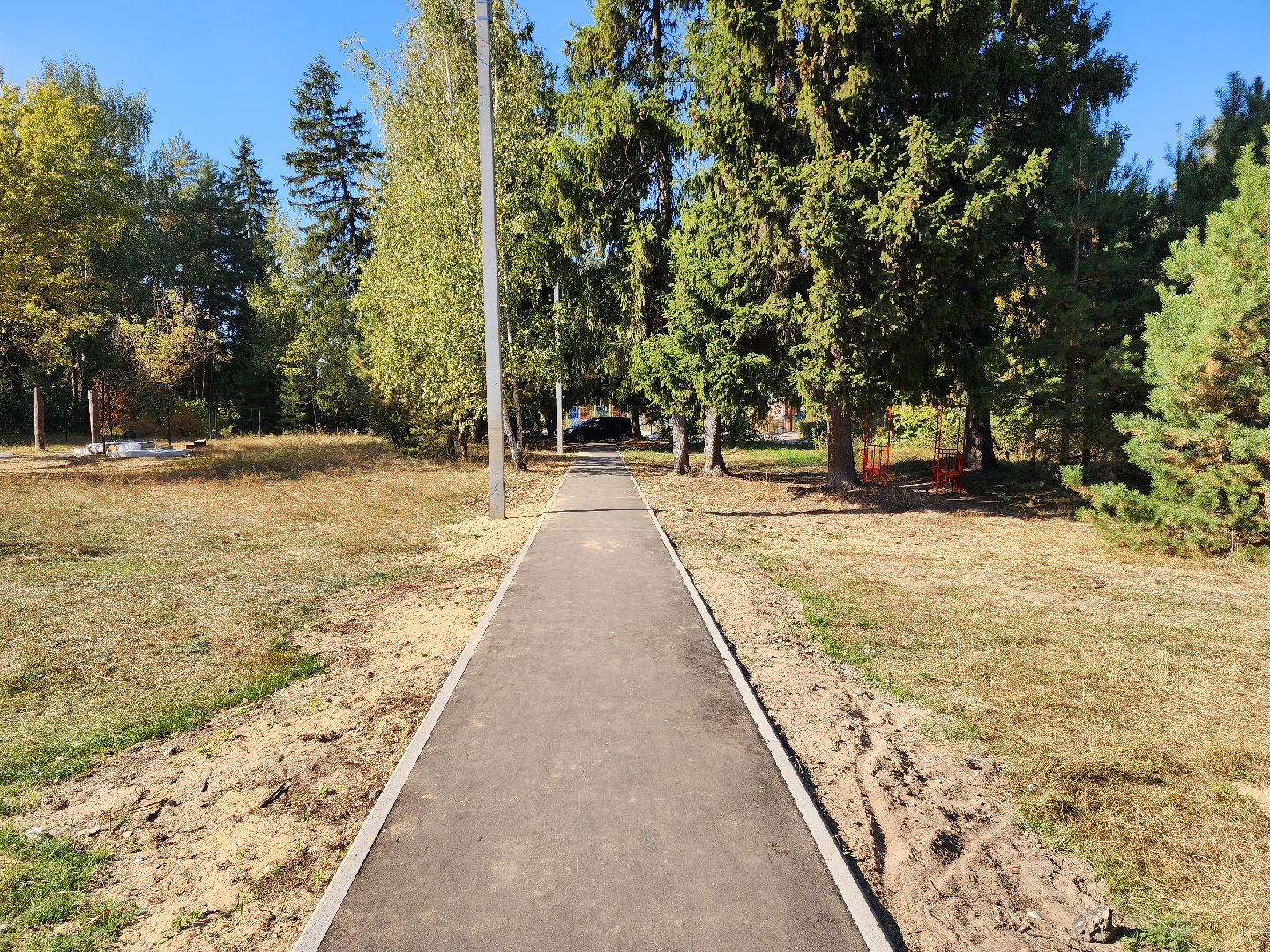 раменское, дороги, пешеходный путь от детского сада к школе,