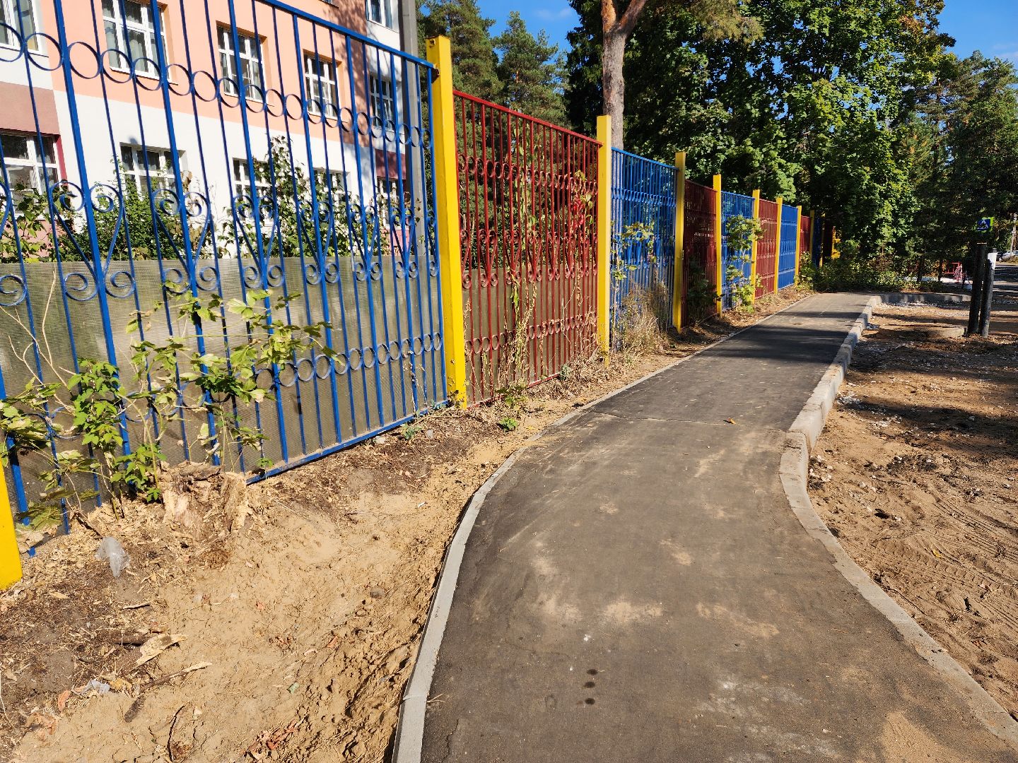 раменское, дороги, пешеходный путь от детского сада к школе,