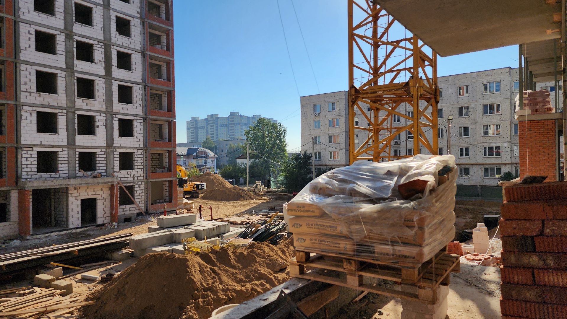 строительство, переселение из аварийного жилья, строительство домов для переселенцев, Старая Купавна, Богородской городской округ,