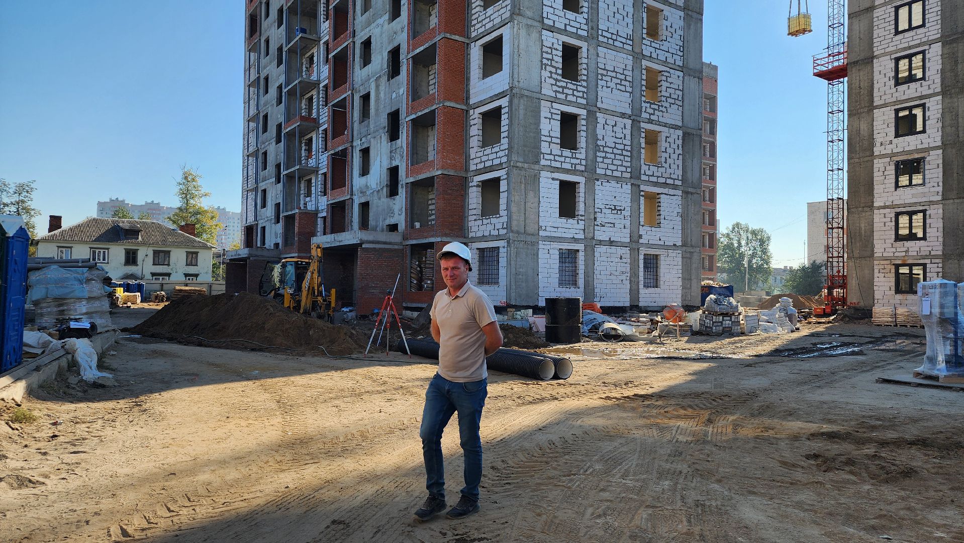 строительство, переселение из аварийного жилья, строительство домов для переселенцев, Старая Купавна, Богородской городской округ,