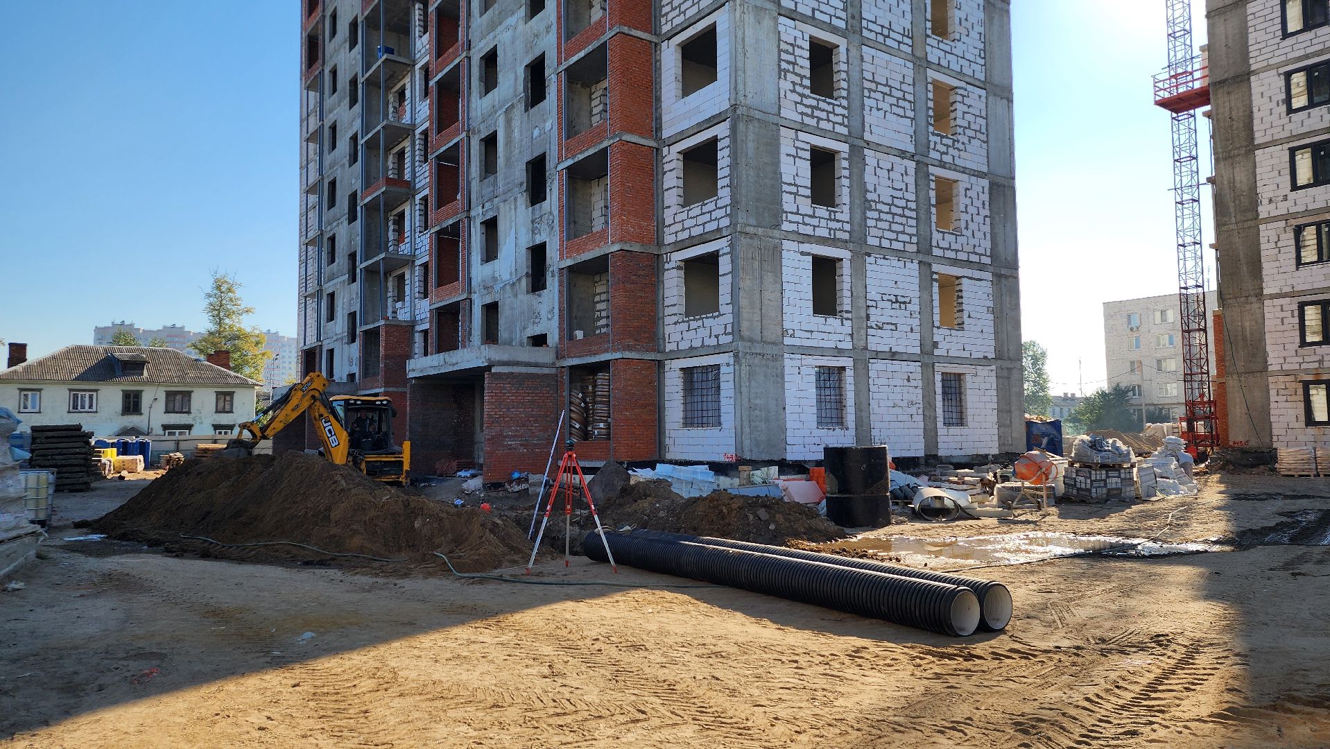 строительство, переселение из аварийного жилья, строительство домов для переселенцев, Старая Купавна, Богородской городской округ,