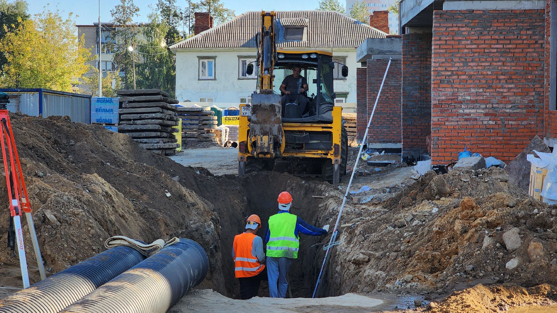 строительство, переселение из аварийного жилья, строительство домов для переселенцев, Старая Купавна, Богородской городской округ,